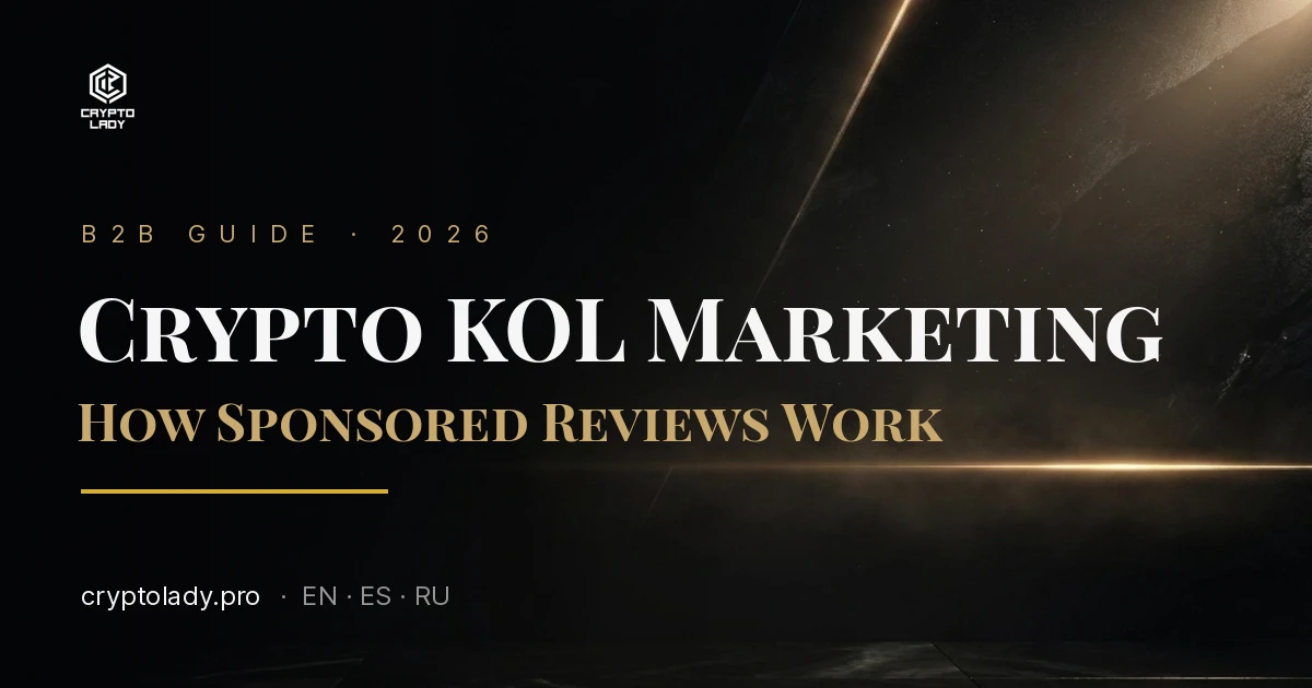 Crypto KOL Marketing: How Sponsored Reviews Work (2026)